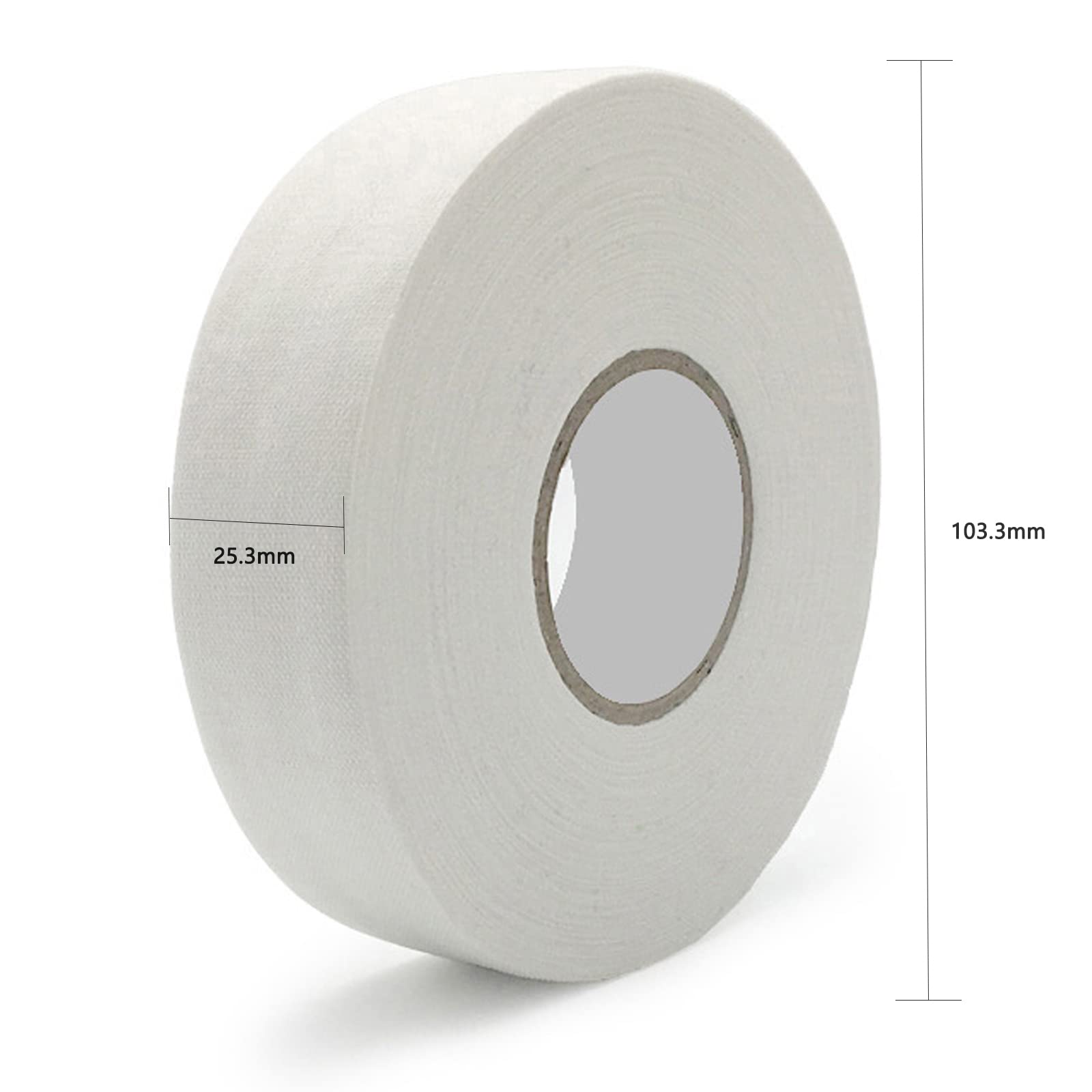 Ruban Adhésif de Hockey 25m x 2.5cm -Tape Hockey sur Glace - Ruban de Prise pour Hockey sur Glace, Hockey et Badminton