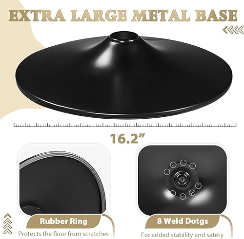 Miniatura 5 de LEMBERI Bar Stools Set of 4, Modern Adjustable Swivel Bar stools Counter Height with Backrest, Faux Leather Upholstered Bar Chair for Kitchen