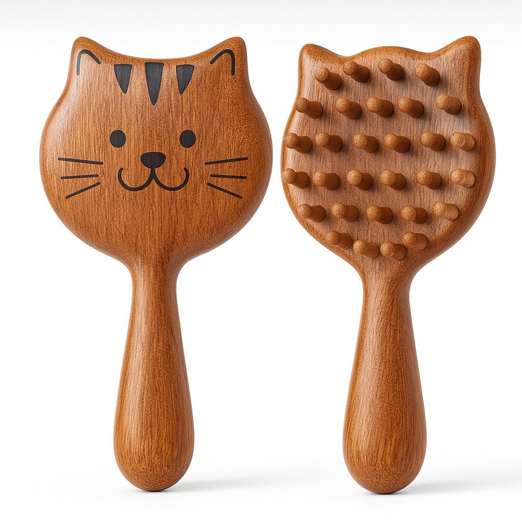 Wooden Comb for Women Hair Growth, Wooden Head Massager, Wide Tooth Wooden Comb, Hair Massager for Hair Growth, Neem Wood Scalp Massage Comb, Anti Static Detangling Hair Comb for Women & Men-image-31