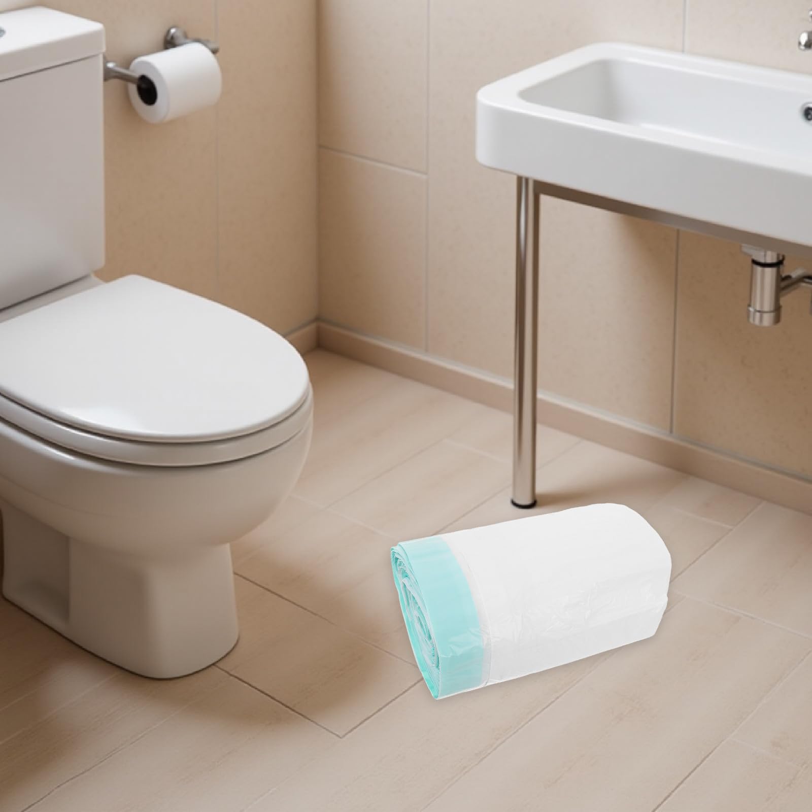 Cabilock Set di inserti per padelle da letto, 20 sacchetti usa e getta con 20 cuscinetti assorbenti, accessori per vasca da letto, vasino da notte e toilette portatile, fodera usa e getta per anziani