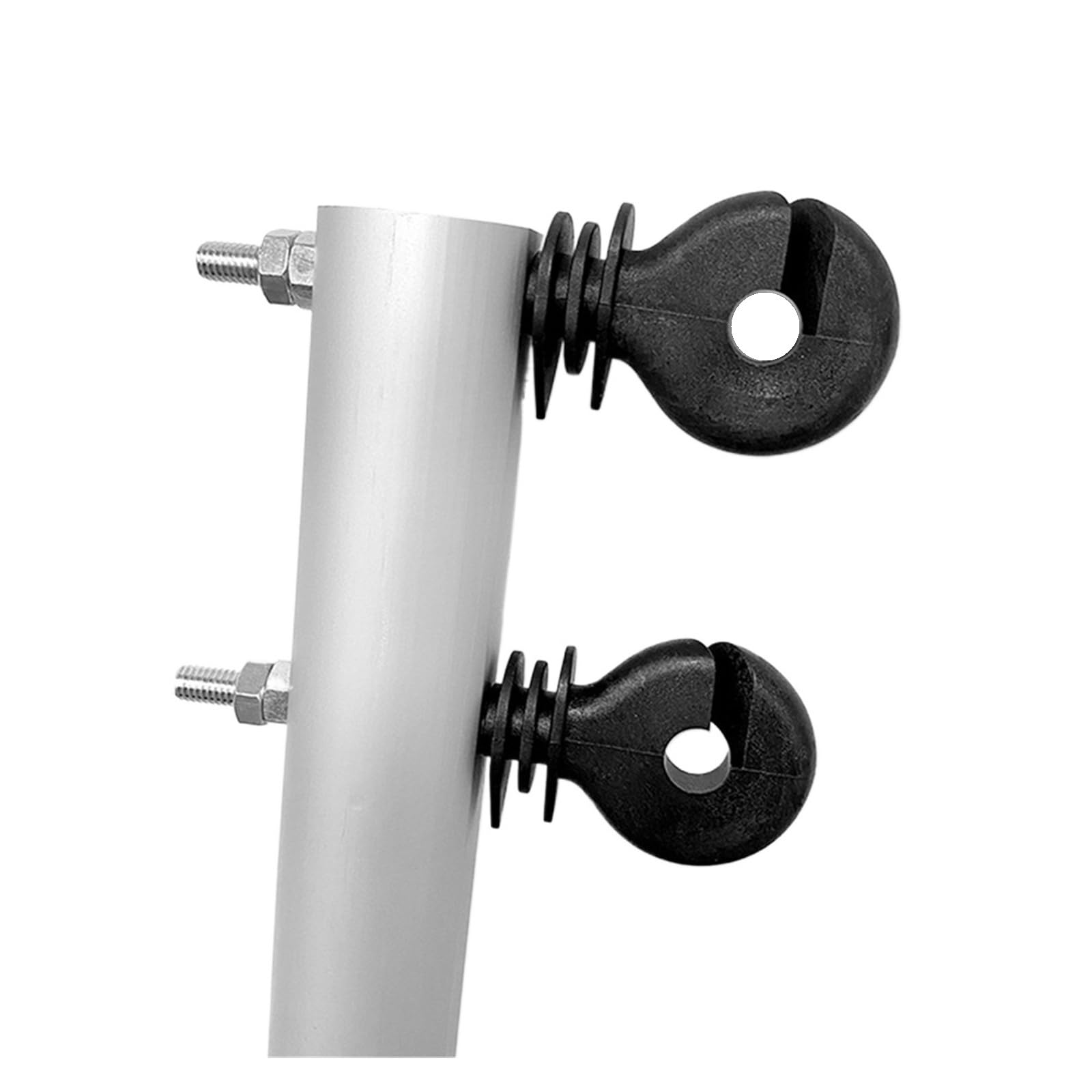 Isolatori per Recinto Elettrico 50 Pezzi di isolatori a Dado Piatto, isolatori for recinzioni elettriche, isolatori a Spirale for recinzioni elettriche filettati for Bestiame