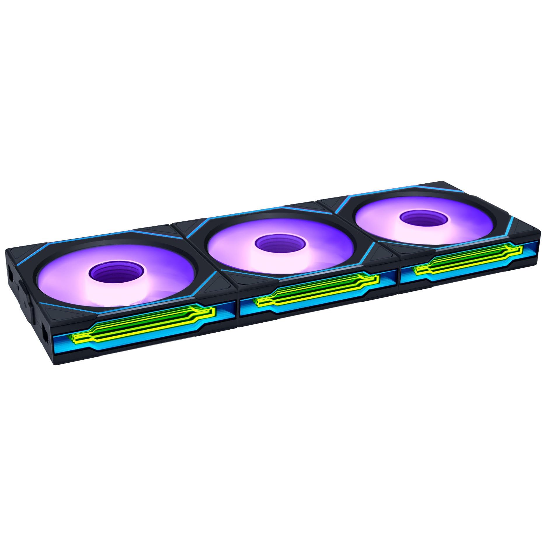 Kit 3 Fans Lian Li Uni Fan SL infinity Wireless RGB Preto 120 mm