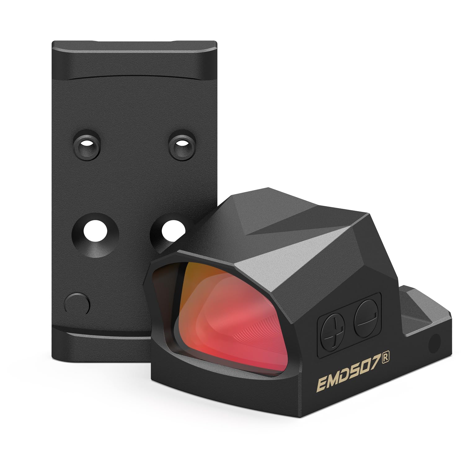 Photo 1 of VOTATU EMD507-R Multi-Reticle Enclosed Reflex Sight for G17 G19 MOS, RMSc Footprint Shake Awake 3 MOA Dot & 54 MOA Circle Red Dot Sight, Micro Optic with MOS Adapter and Picatinny Mount Included