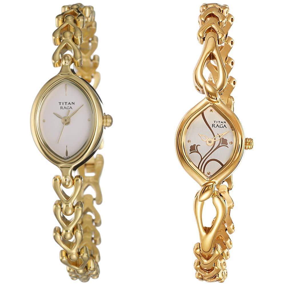 Titan Stainless Steel Women Analog Watches Combo (2370Ym01,2455Ym01)|Rakshabandhan Gifts, Gold (B07X4KC97L) Amazon Price History, Amazon Price Tracker