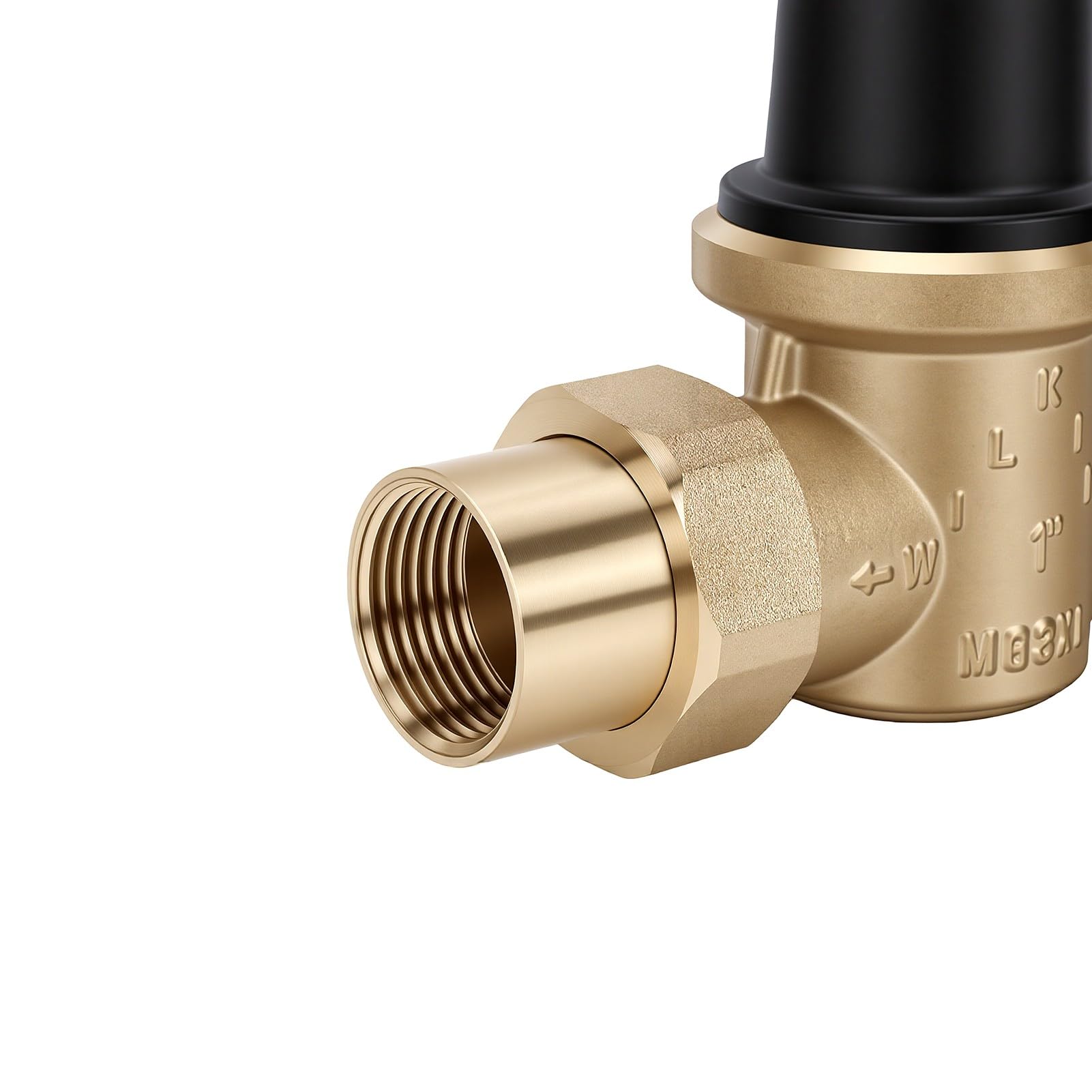 Valvola Riduttrice di Pressione Dell'acqua, Regolatore di Pressione in Ottone 1 Pollice con Doppia Filettatura FNPT, for Casa Irrigazione Caldaia Giardino