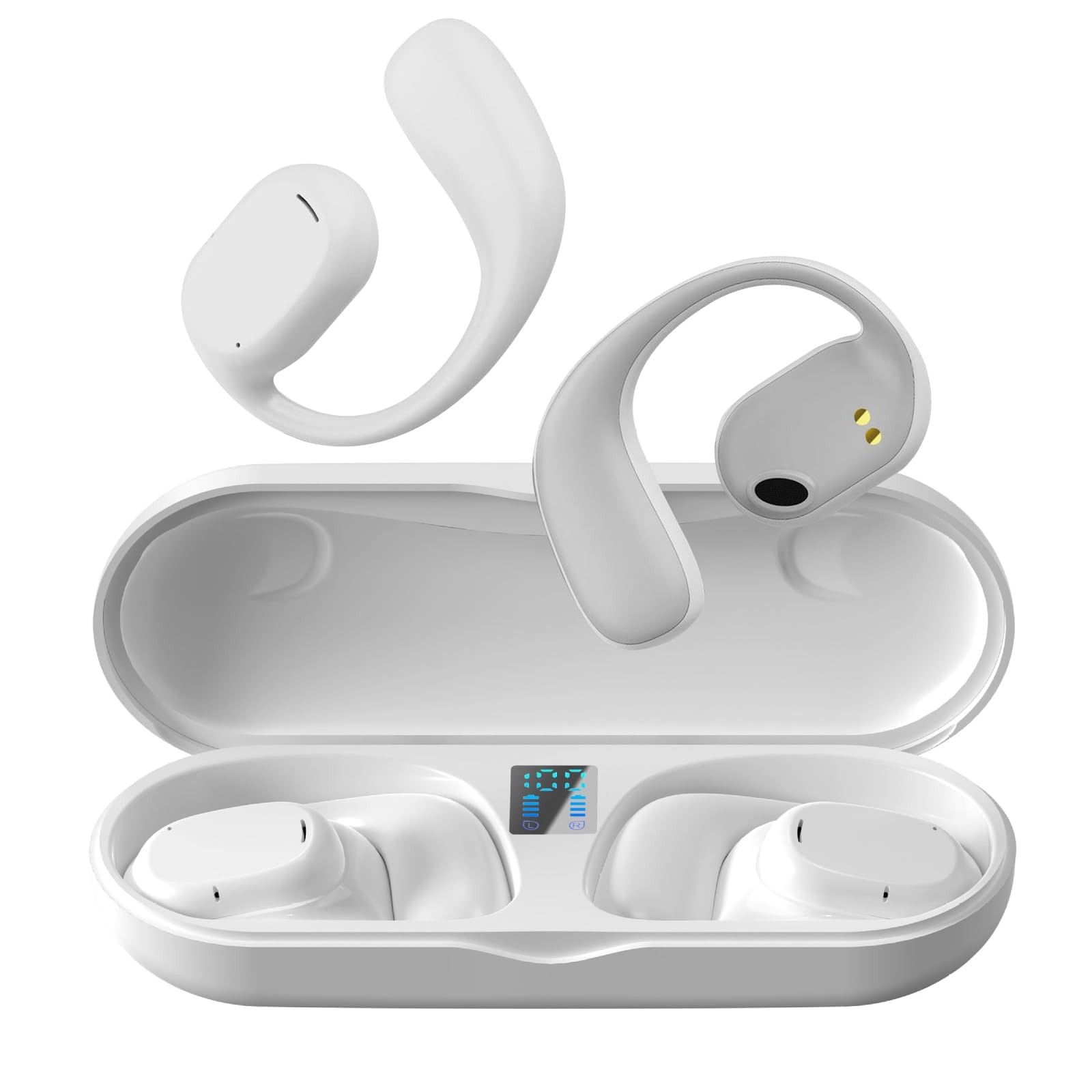 Open Ear Headphones Wireless Bluetooth Air Bone Conduction Headphones Head Set Bluetooth Open Ear Bone Conduction Earbuds Headset Conducting Earphones