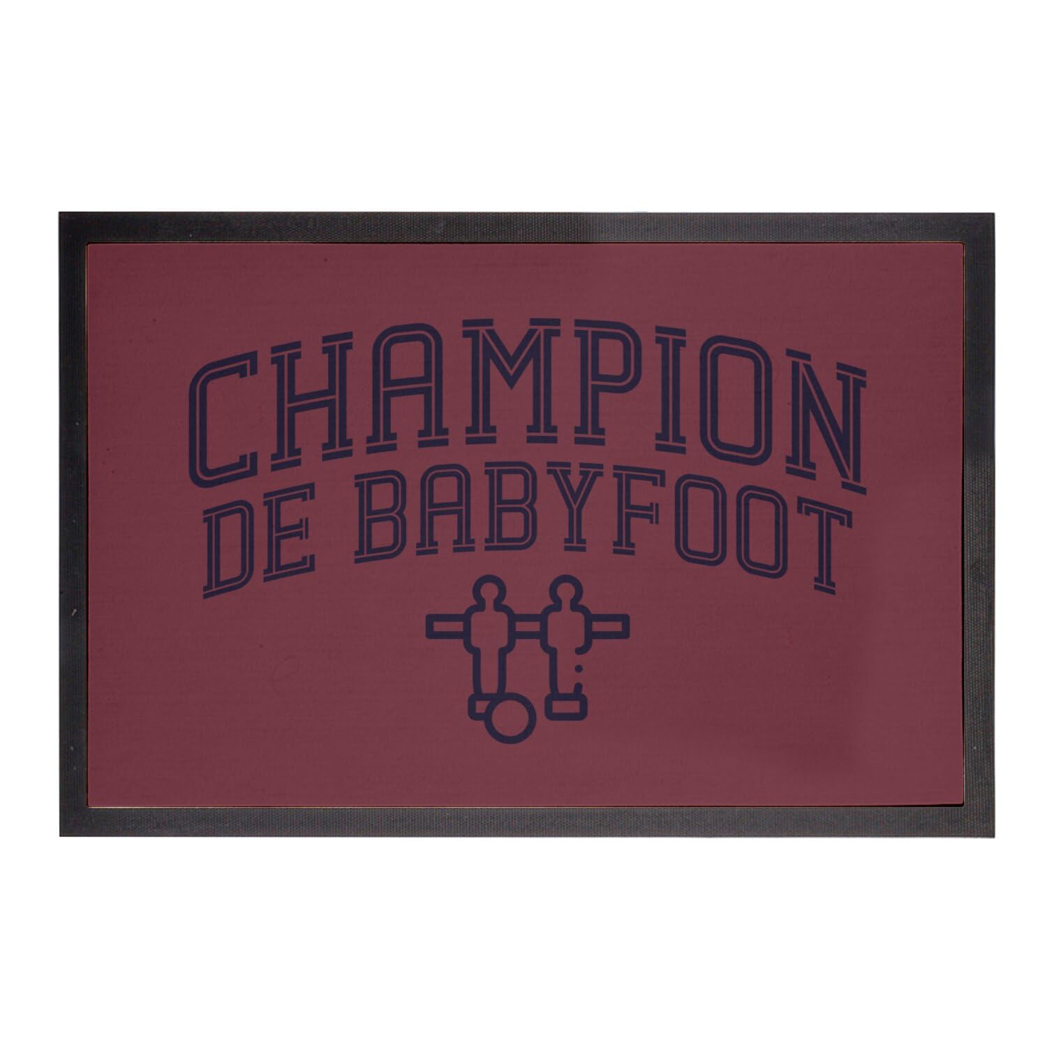 Paillasson babyfoot rouge 60x40 évite les salissures lors des apéros foot entre amis