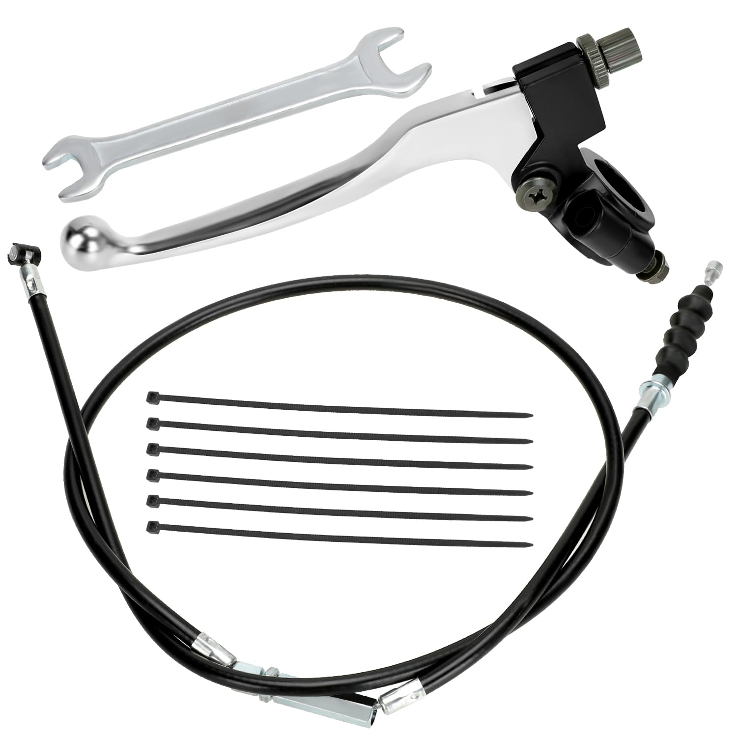 YOXUFA 7/8 Handlebar Left Clutch Lever and Cable for 50cc 70cc 90cc 110cc 125cc 250cc SSR RFZ Tao Tao DB17 DB27 Coolster Baja Apollo Lifan Xpro Thumpstar Kayo Loncin Dirt Pit Bike Parts