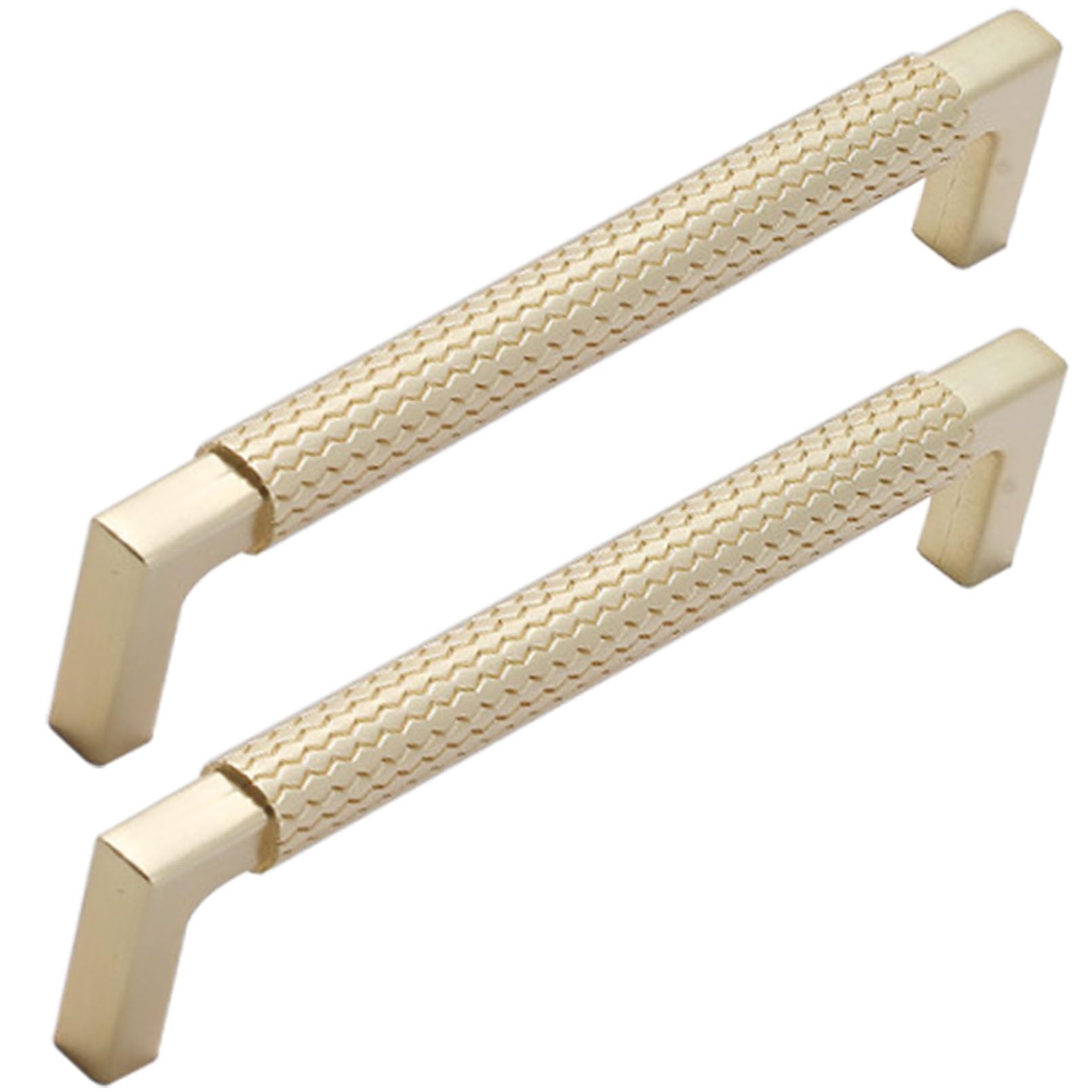 Xiaodanhua Brushed Gold Furniture Handles 2 Pcs Kitchen Door Pulls Bow Shape Bathroom Cabinet Handles With Screws Zinc Alloy Drawer Pull Handles (Hole Distance 96Mm)