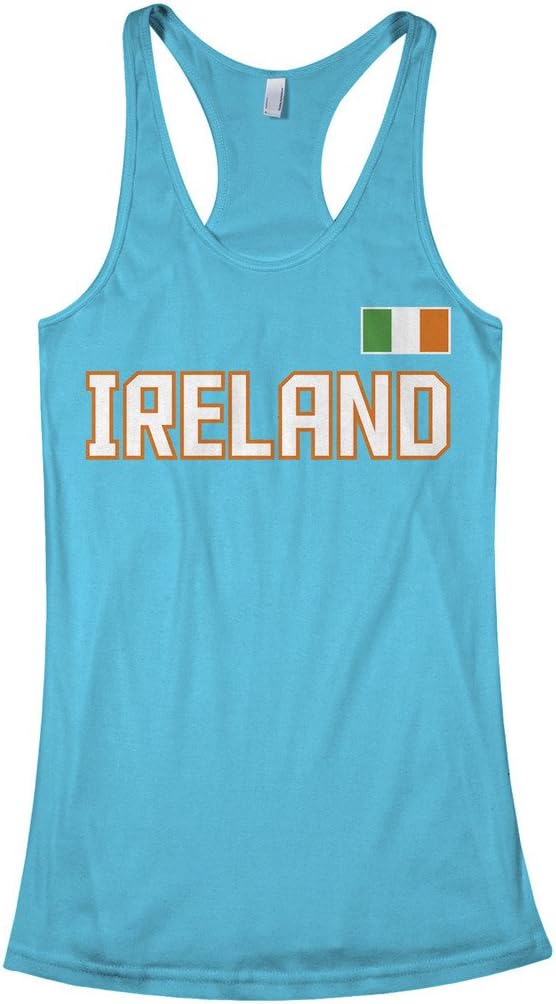 Threadrock Women's Ireland National Pride Racerback Tank Top