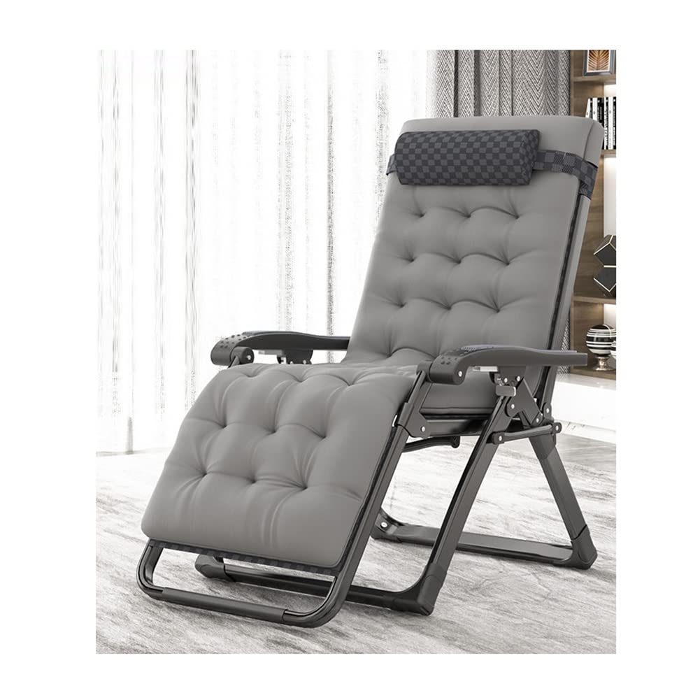 Fauteuil inclinable réglable gravité zéro avec coussin amovible et structure en acier