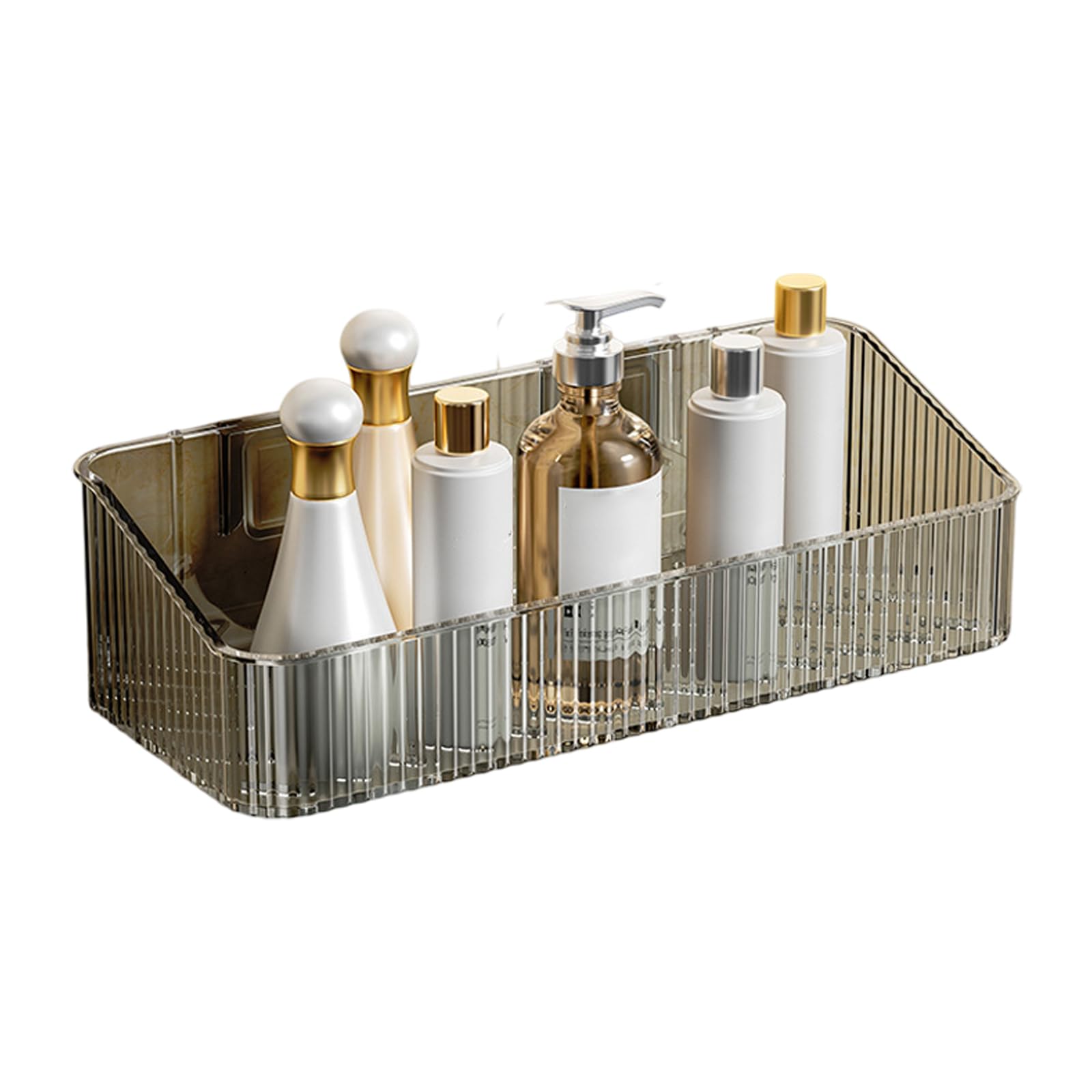 Buxuaaaa Adhesive Shower Caddys, Bath Organizers with Large Capacity, Not Drilling Bathroom Organizers Shelves Kitchen Spices Racks Adhesive Shower Caddys
