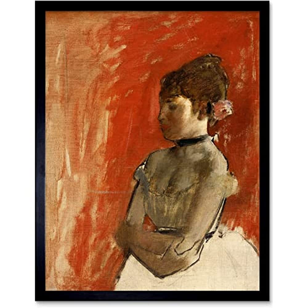 Artery8 Unframed Wall Art Edgar Degas Ballet Dancer With Arms Crossed12X16 Inch from B&Q