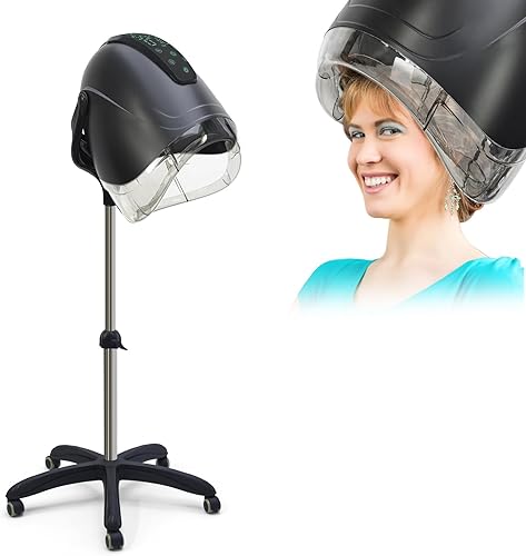 Elitzia Ionic ET1717B - Secador de pelo profesional con capucha de 1000 W, máquina de secado de pelo estándar, versátil con 8 modos de