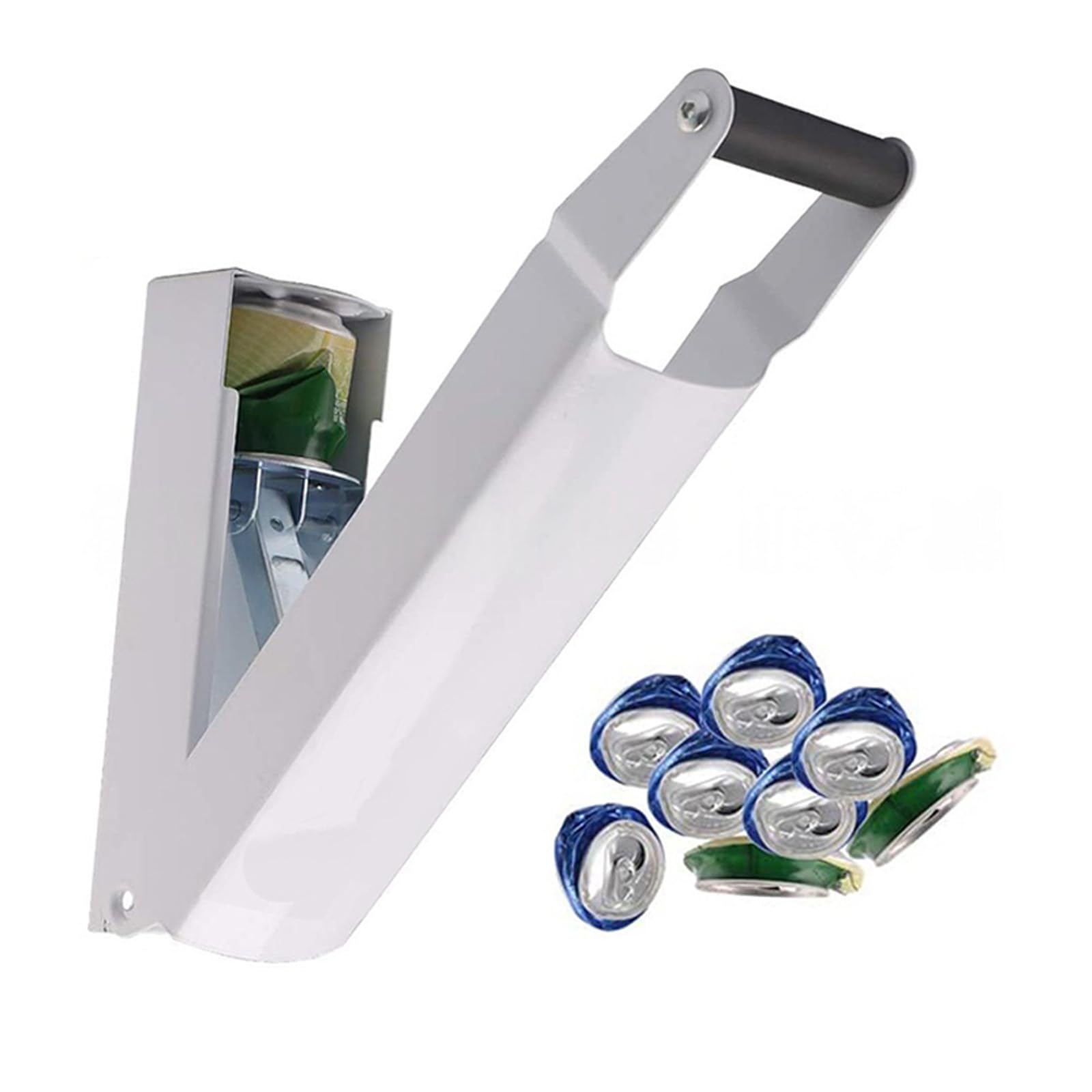 Strong Wall Mounted Can Crusher for Recycling 12oz and 16oz Beverage Cans with Interior Space Saving Can Crusher