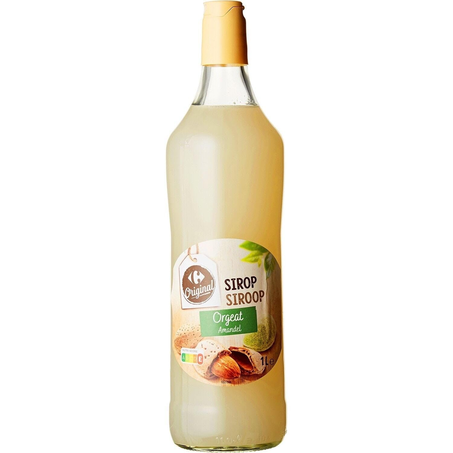 Aromatisez facilement vos boissons et cocktails avec CARREFOUR ORIGINAL Sirop Orgeat, format bouteille en verre de 1L - Lot de 3