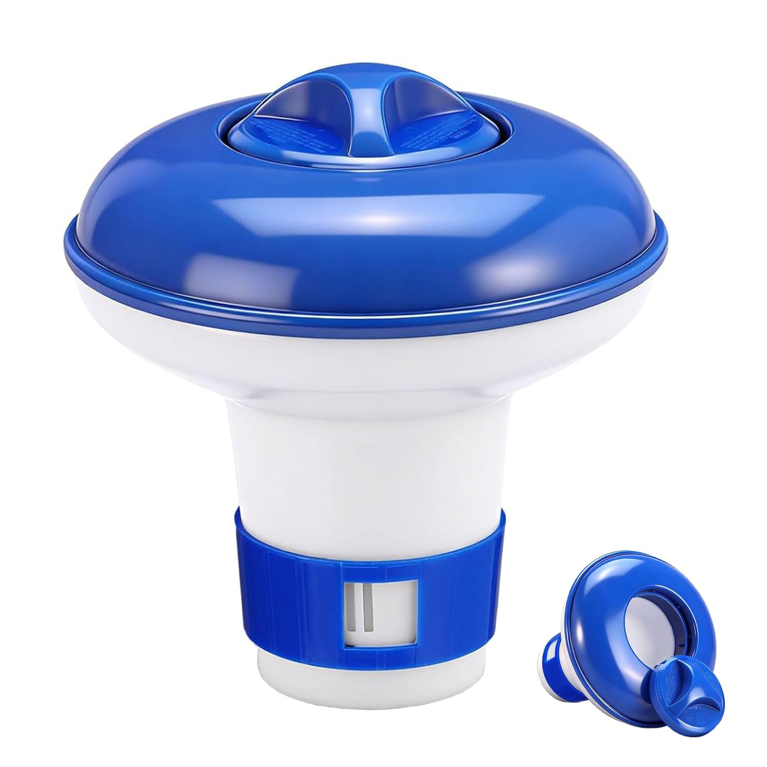 Floating Chlorine Dispenser, Adjustable Chlorine Tablets Floater for Tub Swimming Paddling Pool, 5 Inch Release Tablets Floater holder for Indoor Outdoor Spas Water Parks