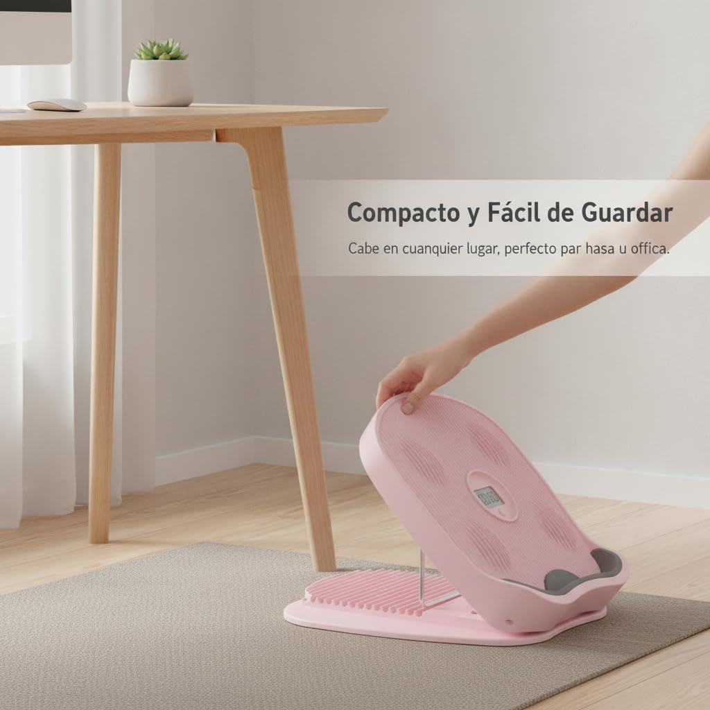 F Fityle Ejercicio para Estirar Pantorrillas con Temporizador Digital y Base Estable para Relajar los y Tendones en el Gimnasio y Casa, color to 4, style to 4, Azul