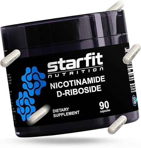 Miniatura 2 de STARFIT - Nicotinamida D-ribósido (paquete de 2), Booster NAD+, suplemento de energía y enfoque, apoyo celular antienvejecimiento, total de 180