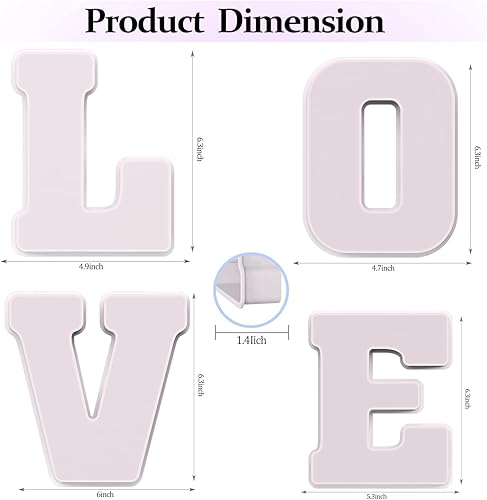 Miniatura 2 de Molde de resina, moldes de silicona 3D de letra grande LOVE para fundición de resina epoxi, moldes del alfabeto de silicona para resina para arte,