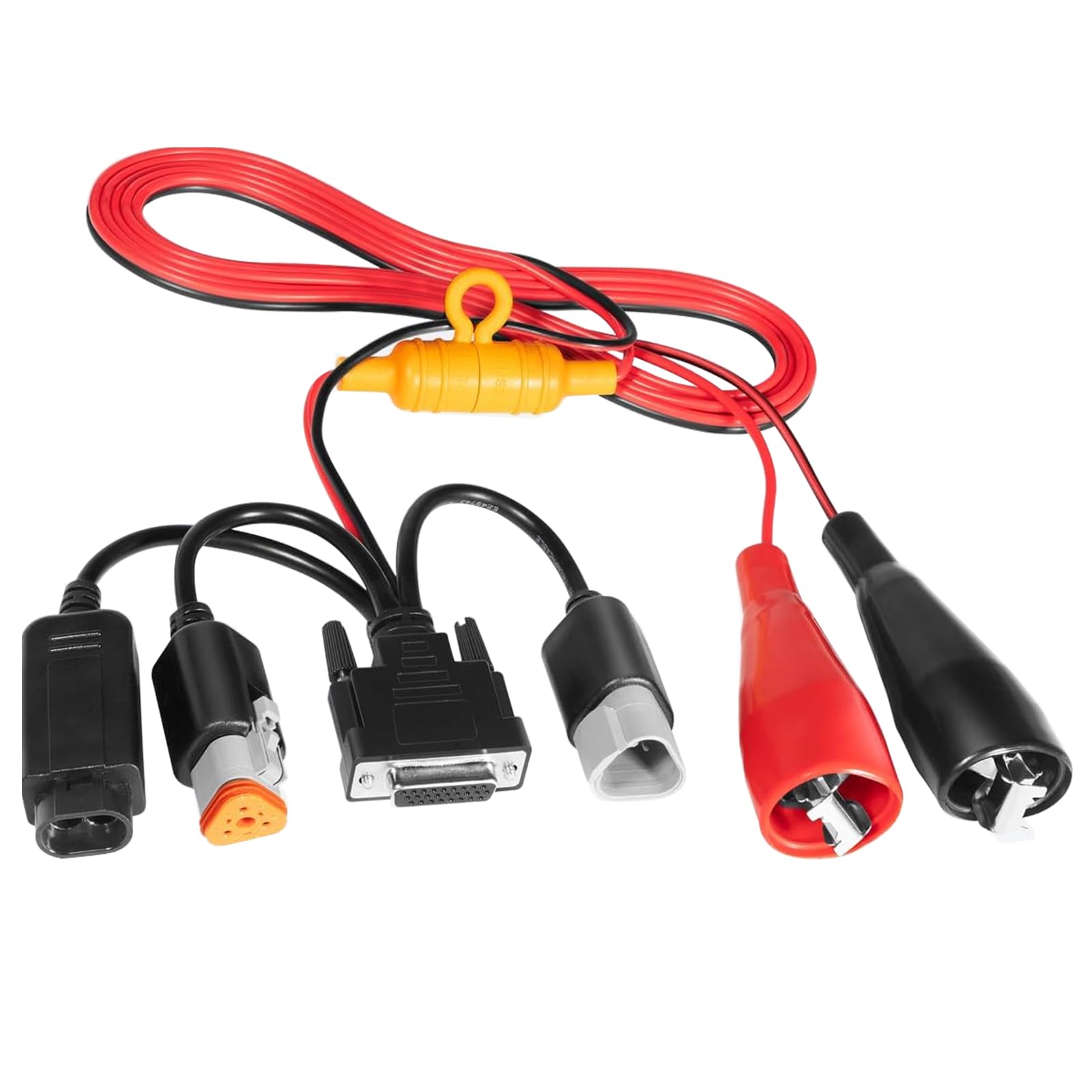 MPS-493033 Adapter Cable Fit for Cummins Engines with 3-Pin Deutsch or 2-Pin Cummins Adapter, for Nexiq USB Link 2 & 3