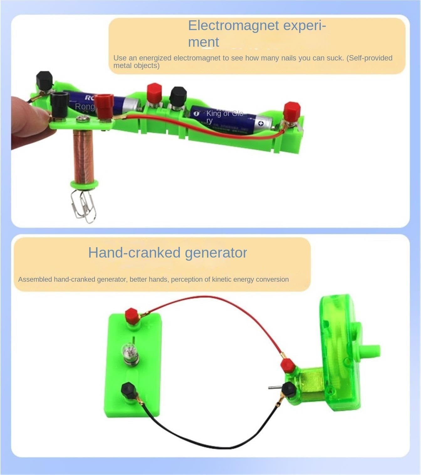 Esperimenti Elettricità Kit di Avviamento for L'apprendimento dei Circuiti Fisici Kit di Elettromagnetismo Esperimento di Apprendimento