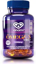 Ômega 3 1000mg MEG-3® – Alta Concentração EPA 550mg DHA 450mg – IFOS – 120 Cápsulas – Anami