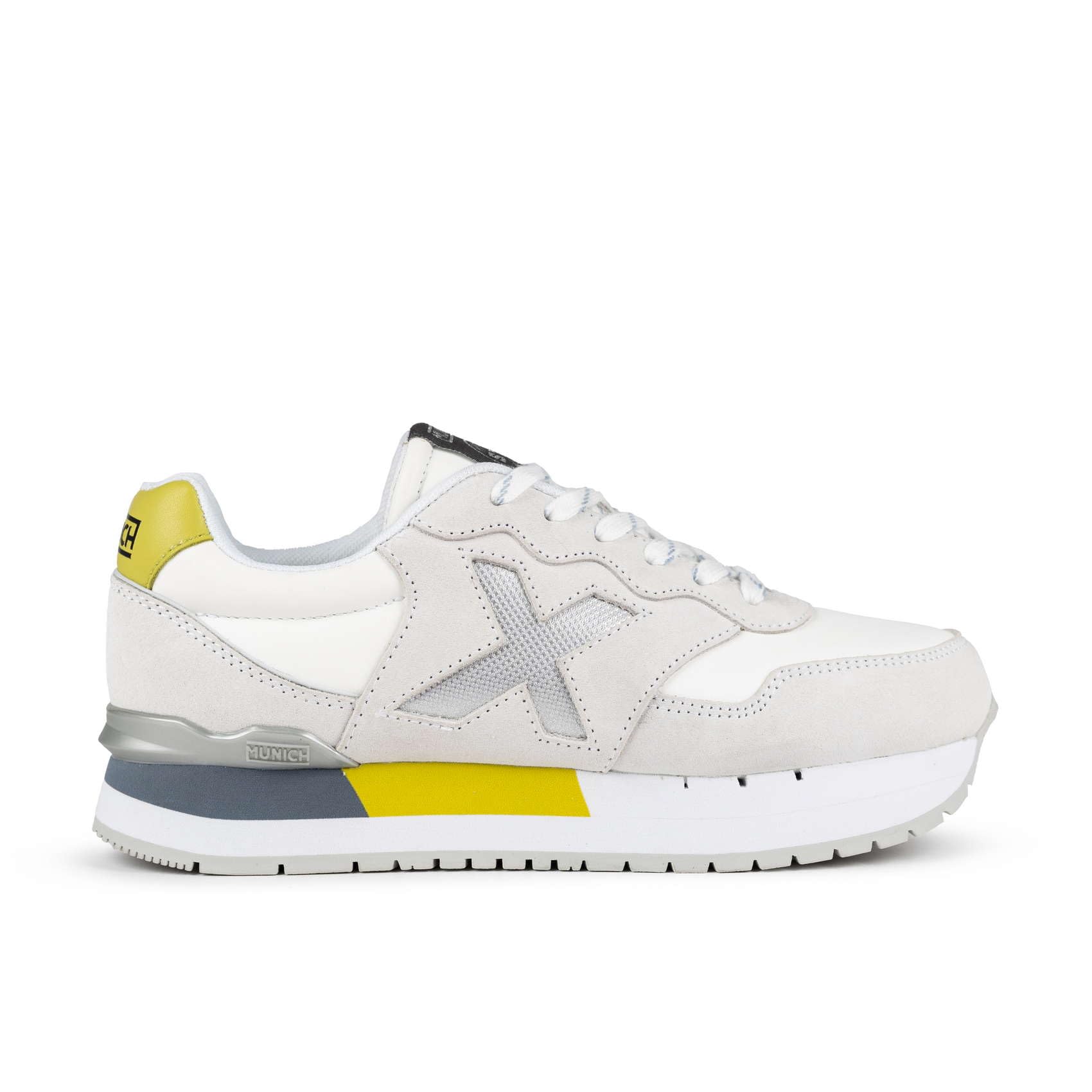 Munich Unisex's Worldwide Sneaker, White, 34 EU