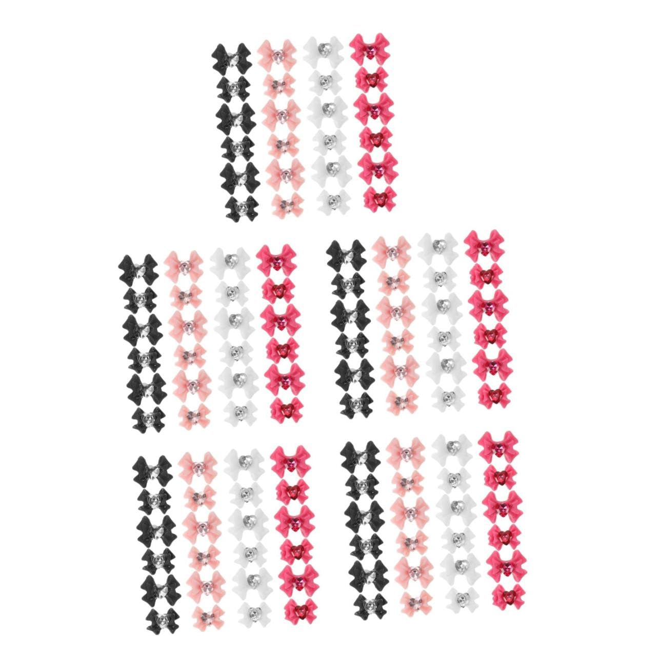 5 Set Ciondoli Per Unghie Con Accessori Per Nail Art Per Decorazioni Manicure Eleganti E Creativi Per Appassionati E Professionisti 40 Pezzi*5