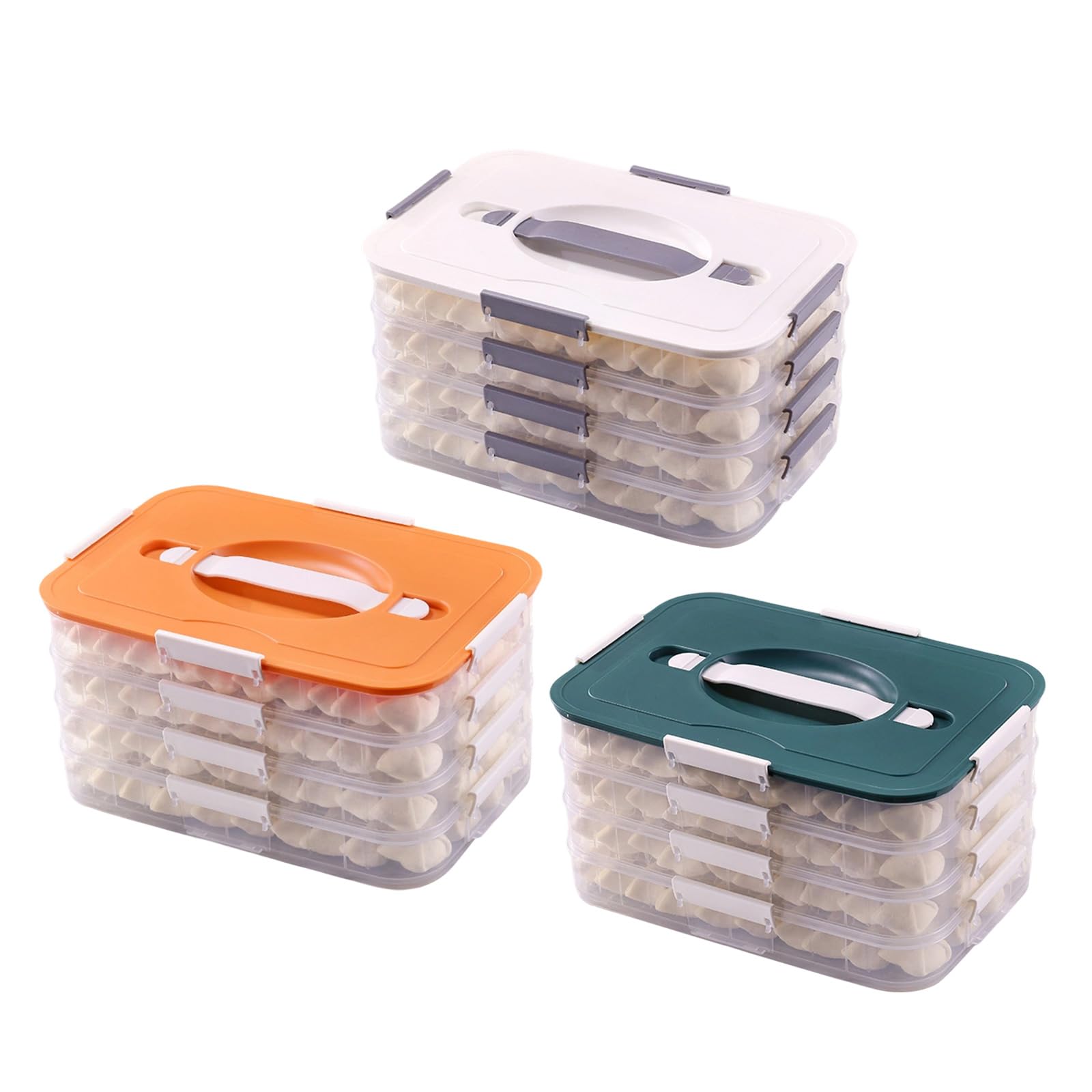 Multi Layer PP Contenitore Alimentare Con Coperchio E Per Gnocchi Cookie Snack Frutta
