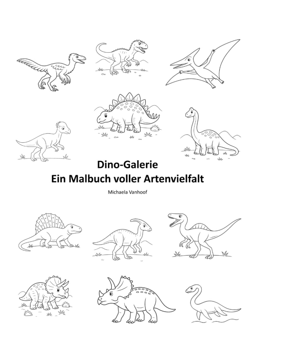 Dino-Galerie: Ein Malbuch voller Artenvielfalt