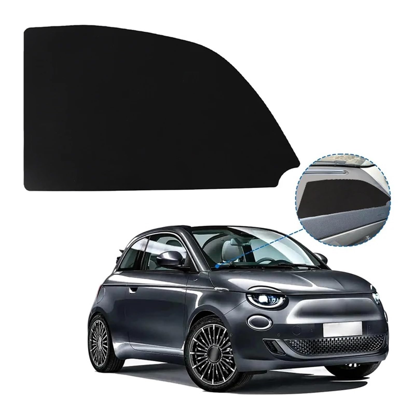 Bord Voiture Tapis De Tableau Bord Voiture Pour Fiat 500 Avec Support Adhésif Couverture D'airbag Pour Couvrir Les Imperfections Du Tapis Tableau(1PC LHD)