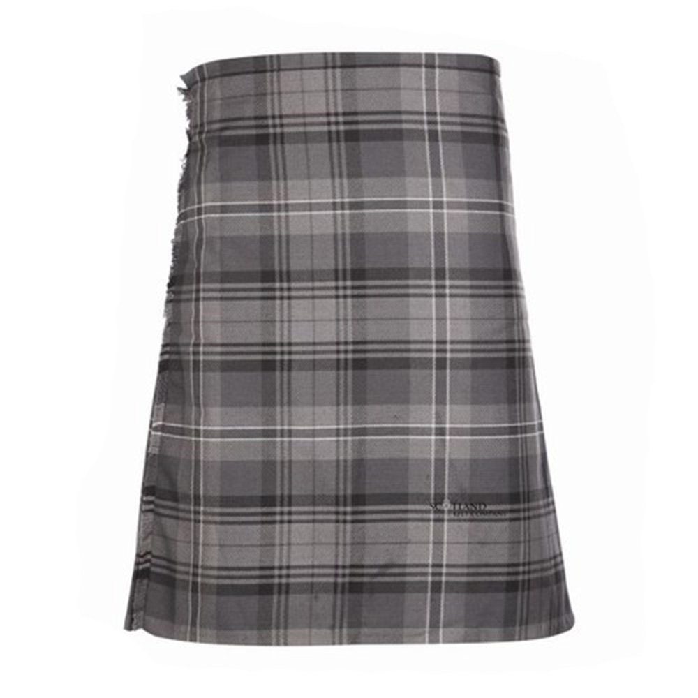 Scotland Kilt Co Hamilton Grey Mens Scottish 8 Yard Kilt