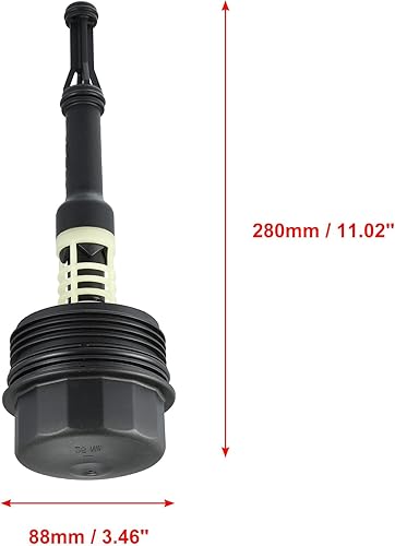 Miniatura 4 de Tapa de carcasa de filtro de aceite A6511800138 Reemplazo para Mercedes Benz OM651 Vito Sprinter W166 W204 W212 C207 R172 6511800138 651 180 01 38