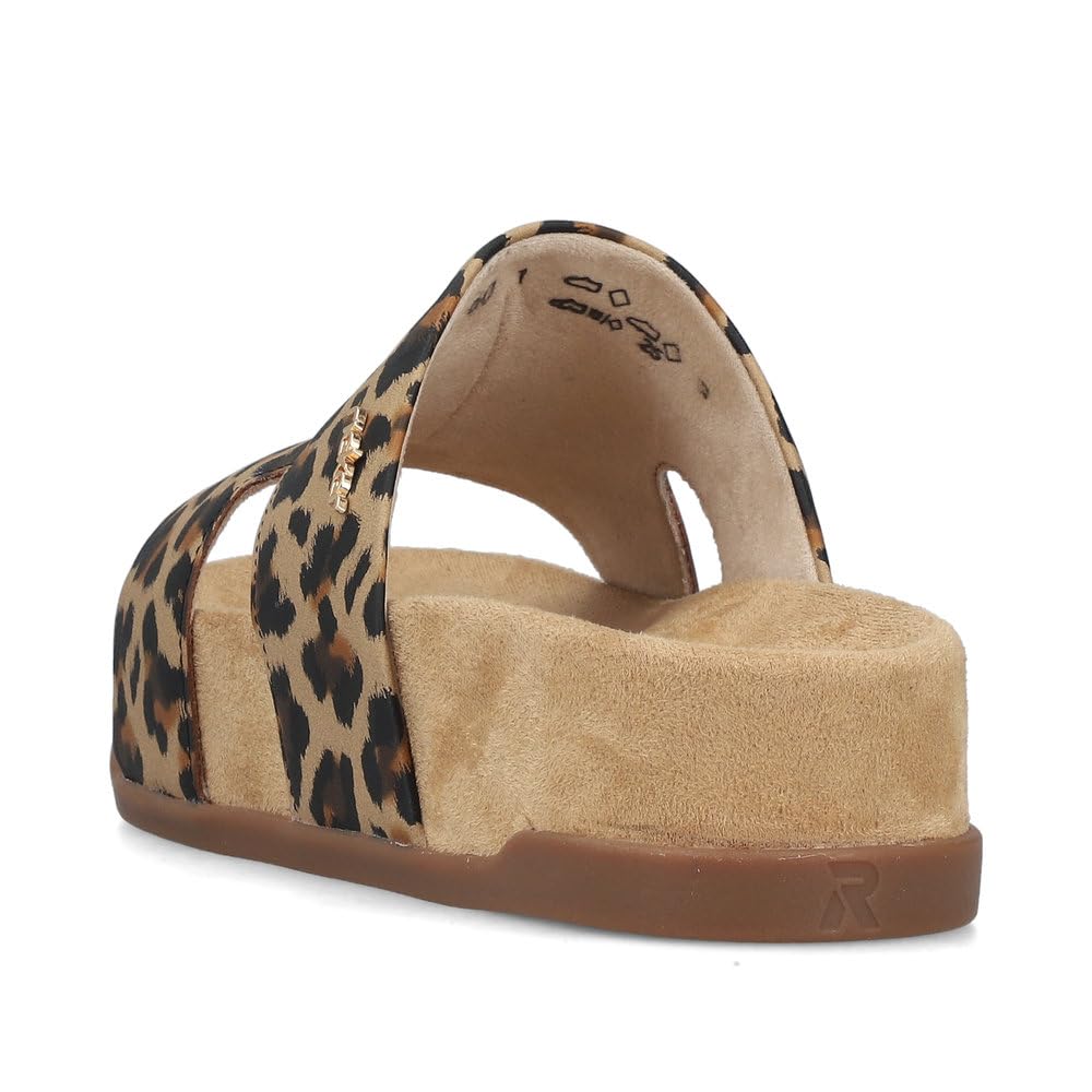 Rieker Damen Plateausandalen V4088, Frauen Sandalen