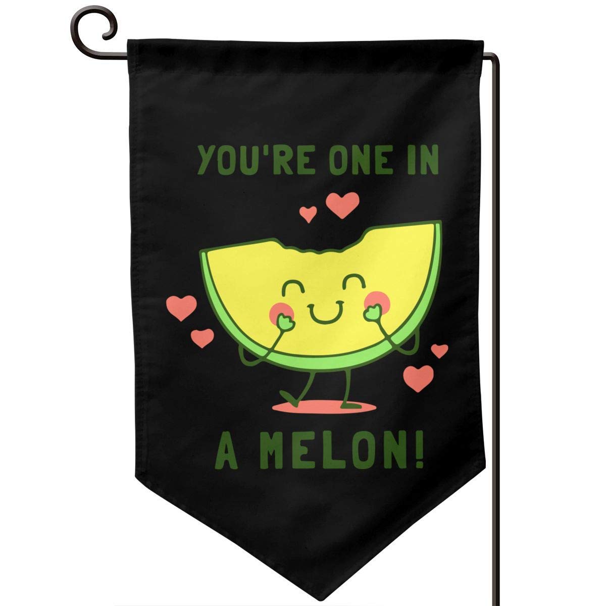 Jeewly Outdoor Flags You're One in A Melon Garden Flags Durable Outdoor House Banners for Patio Lawn Home Outdoor Decor 12.5x18In