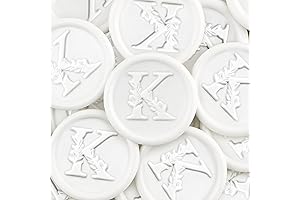50 PCS White Wax Seal Stickers, perfect for Weddings and Beyond