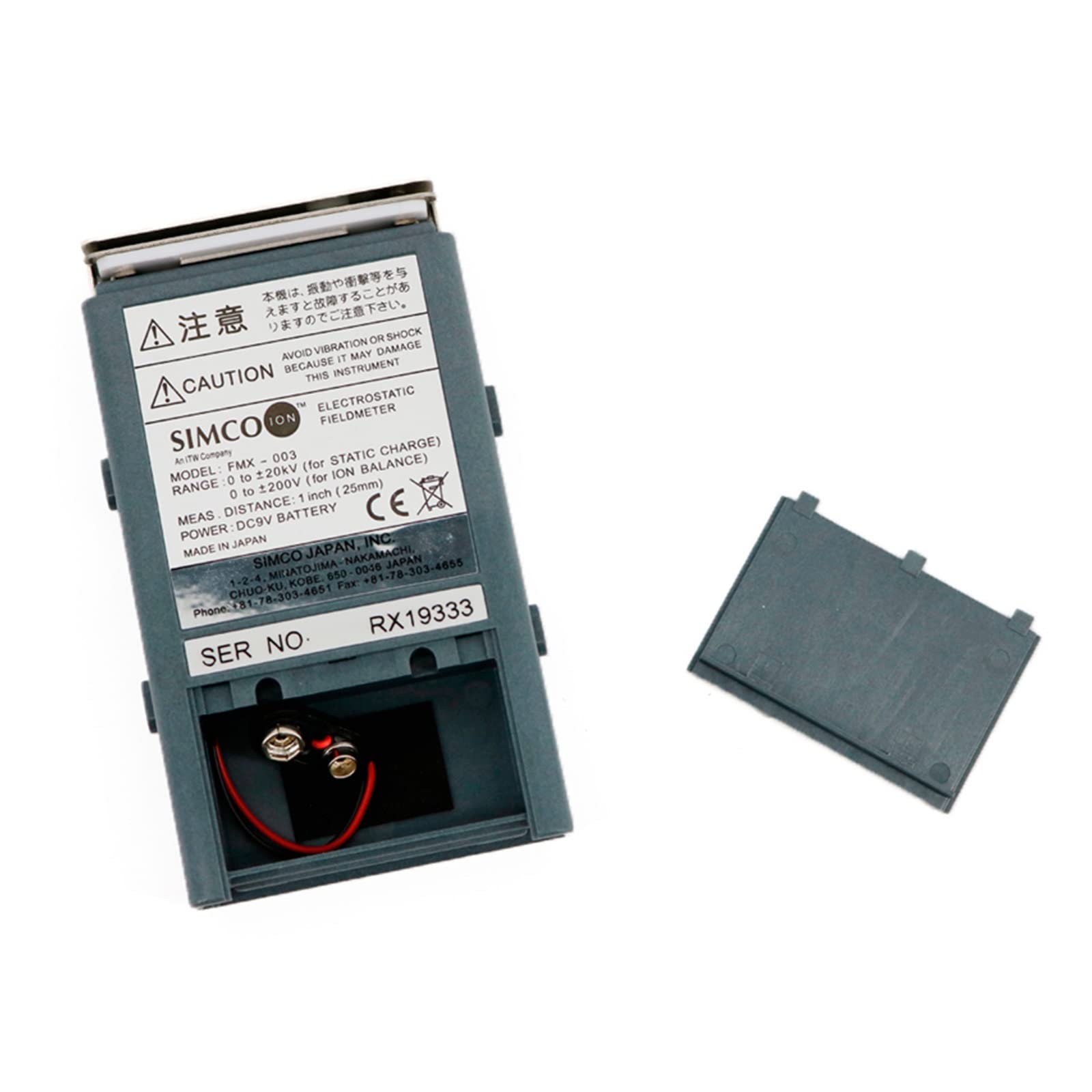 Urządzenie do pomiaru terenu FMX-003 ręczny tester elektrostatyczny Fieldmeter zakres pomiarowy od 0 do (+/-) 1.49KV cyfrowy miernik pola testowego ESD Planista obszaru