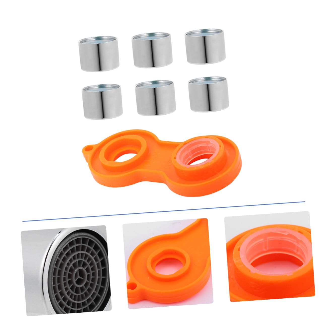 21pezzi Aeratore Per Rubinetto Con Filtri e Chiave Idrico e Facile Installazione Per e Impurità
