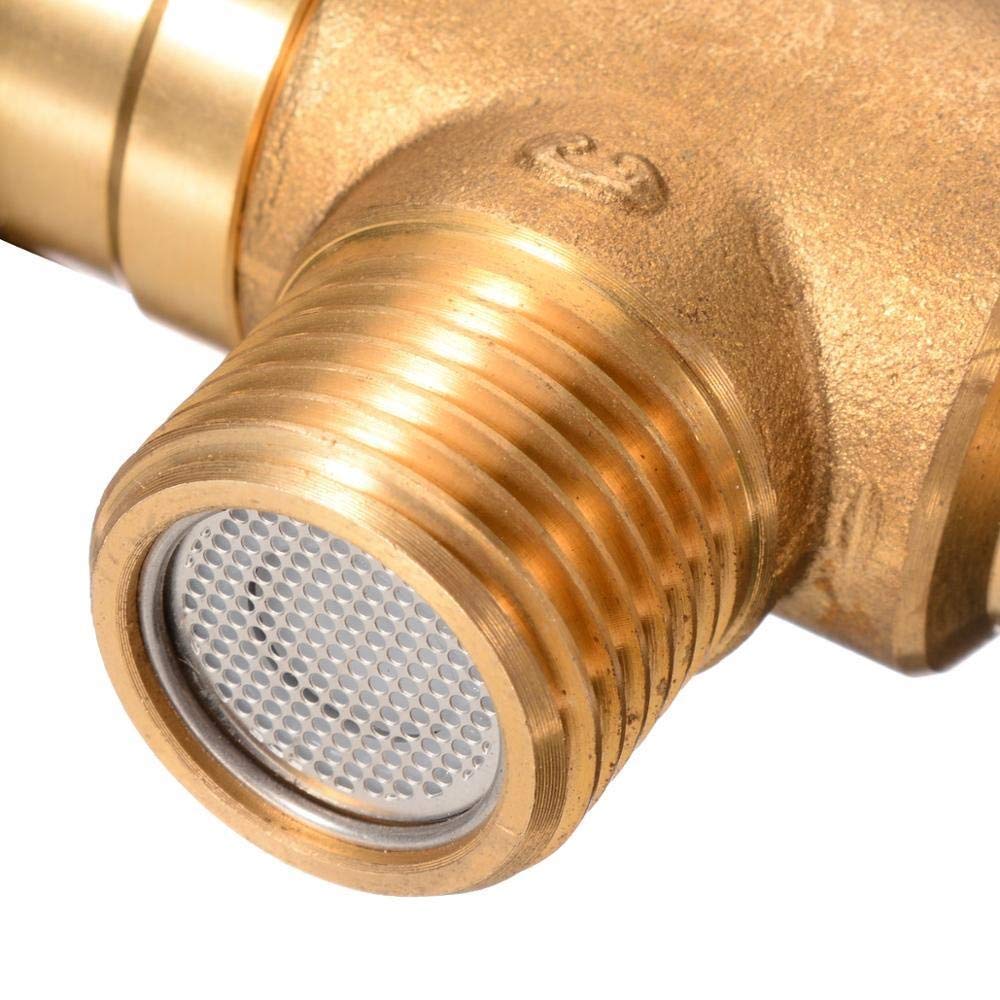 JIYAMI'EN EL 1pc valvola termostatica Standard G1 / 2 '' valvola di Rubinetto di Controllo Parti di Ricambio di miscelazione Temperatura dell'Acqua
