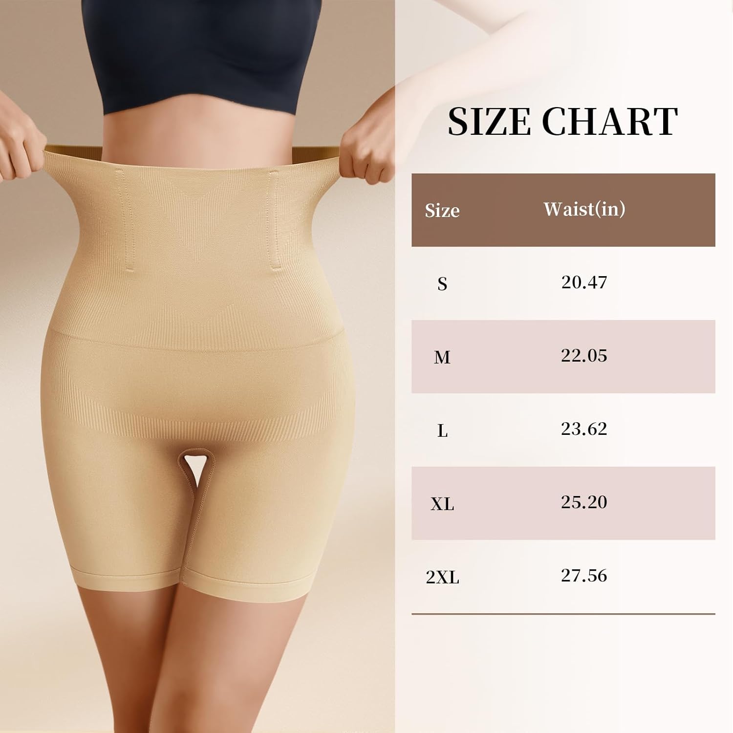 Women Tummy Control Underwear,High Waisted Shapewear Shaper Shorts,Butt Lifting Seamless Panties Girdle for Women - Image 7