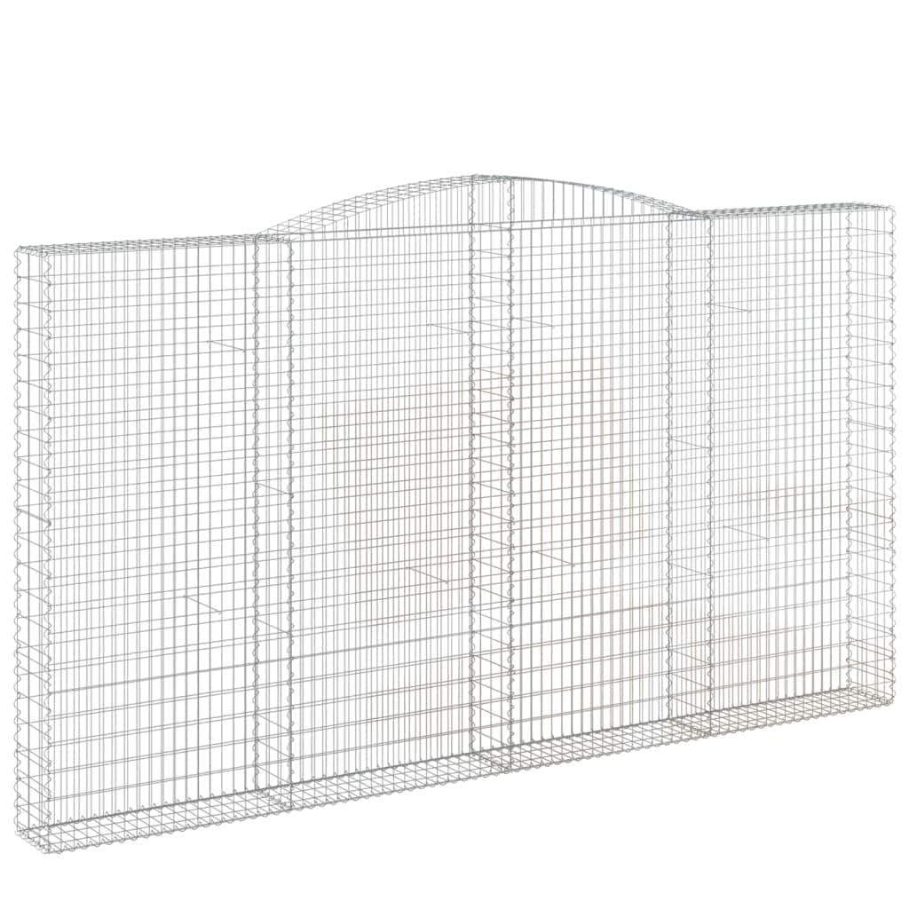 Juego de 9 paredes de gaviones (400 x 30 x 240 cm, galvanizadas)