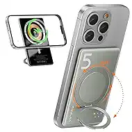 Kuulaa Magnetic Portable Charger Power Bank for iPhone 5000mAh Slim PD 20W USB C Battery Pack for Magsafe with Rotable Stand for iPhone 17/16/15/14/13/12 Series