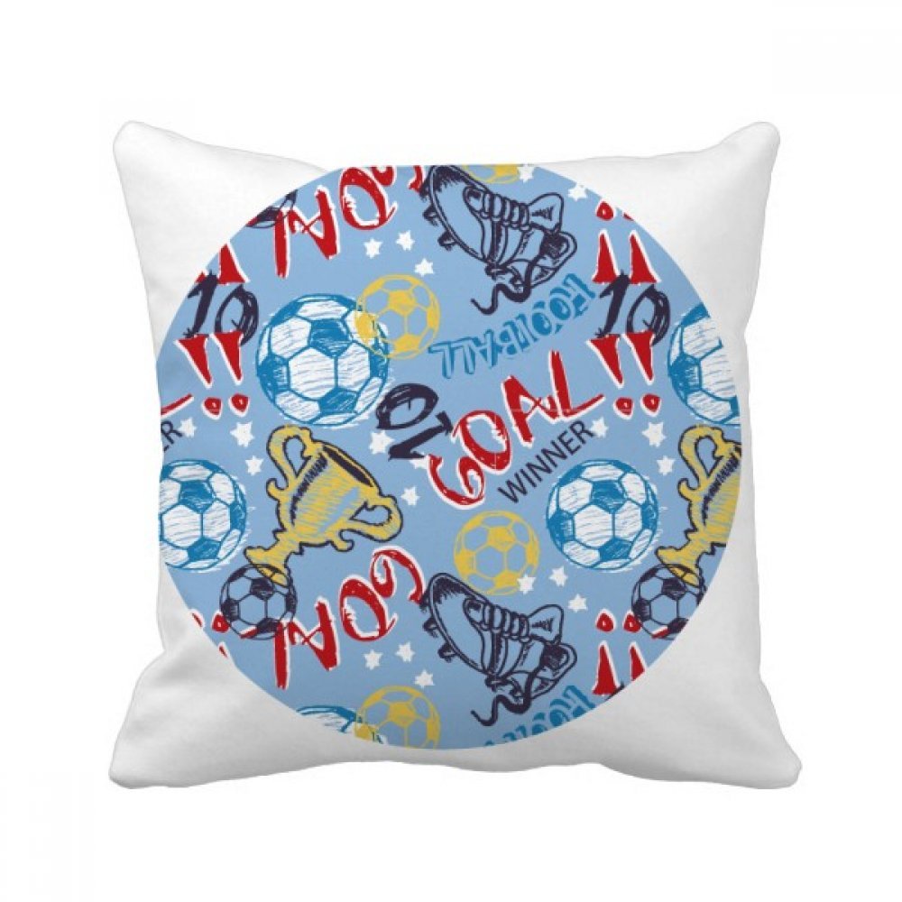 Coussin football Brésil 40 x 40 cm le cadeau parfait pour supporter