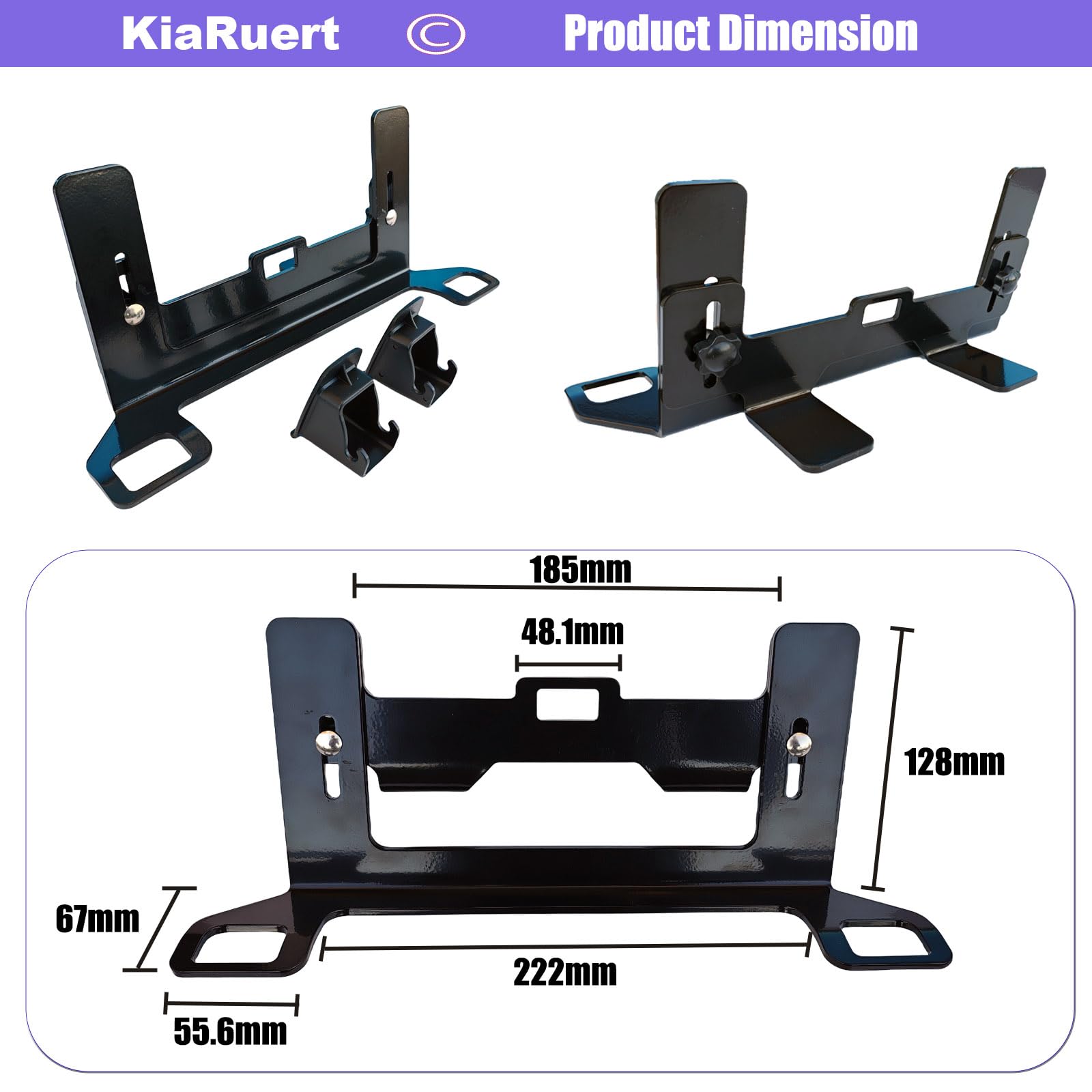 KiaRuert Universal Car ISOFIX seat Latch Bracket,Child seat Restraint Anchor Installation kit