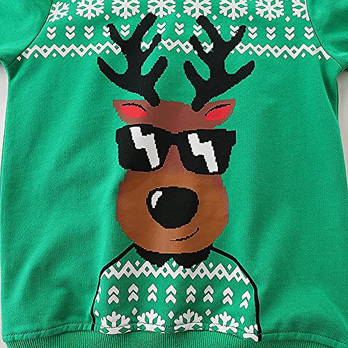Ddsol Toddler Boys Girls Sweatshirt Ugly Christmas Sweater Shirt Cotton Kids Pullover Tops Funny Reindeer Snowflake 6T #TOP4