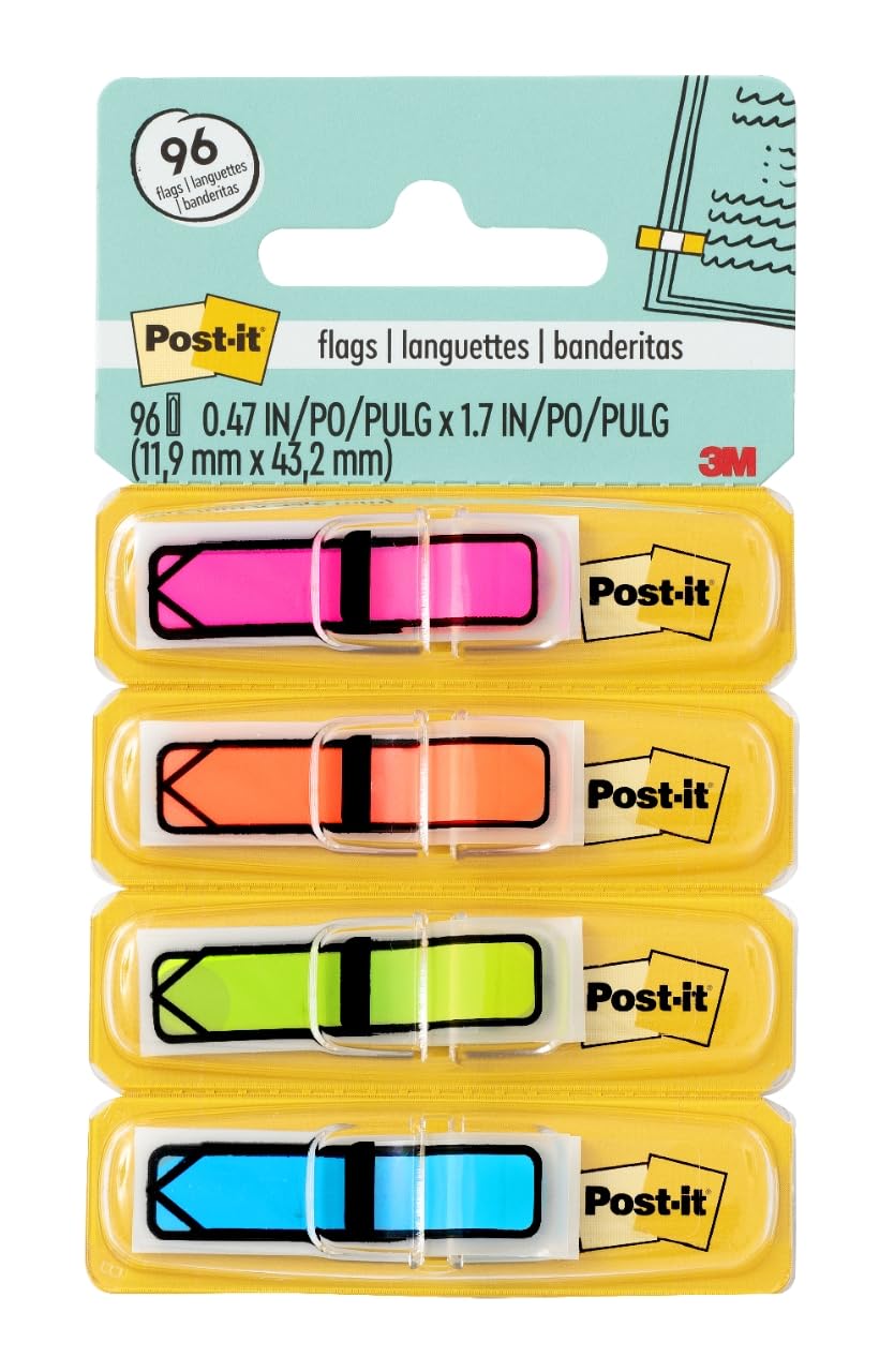 Amazon.com : Post-it Arrow Flags, Assorted Bright Colors