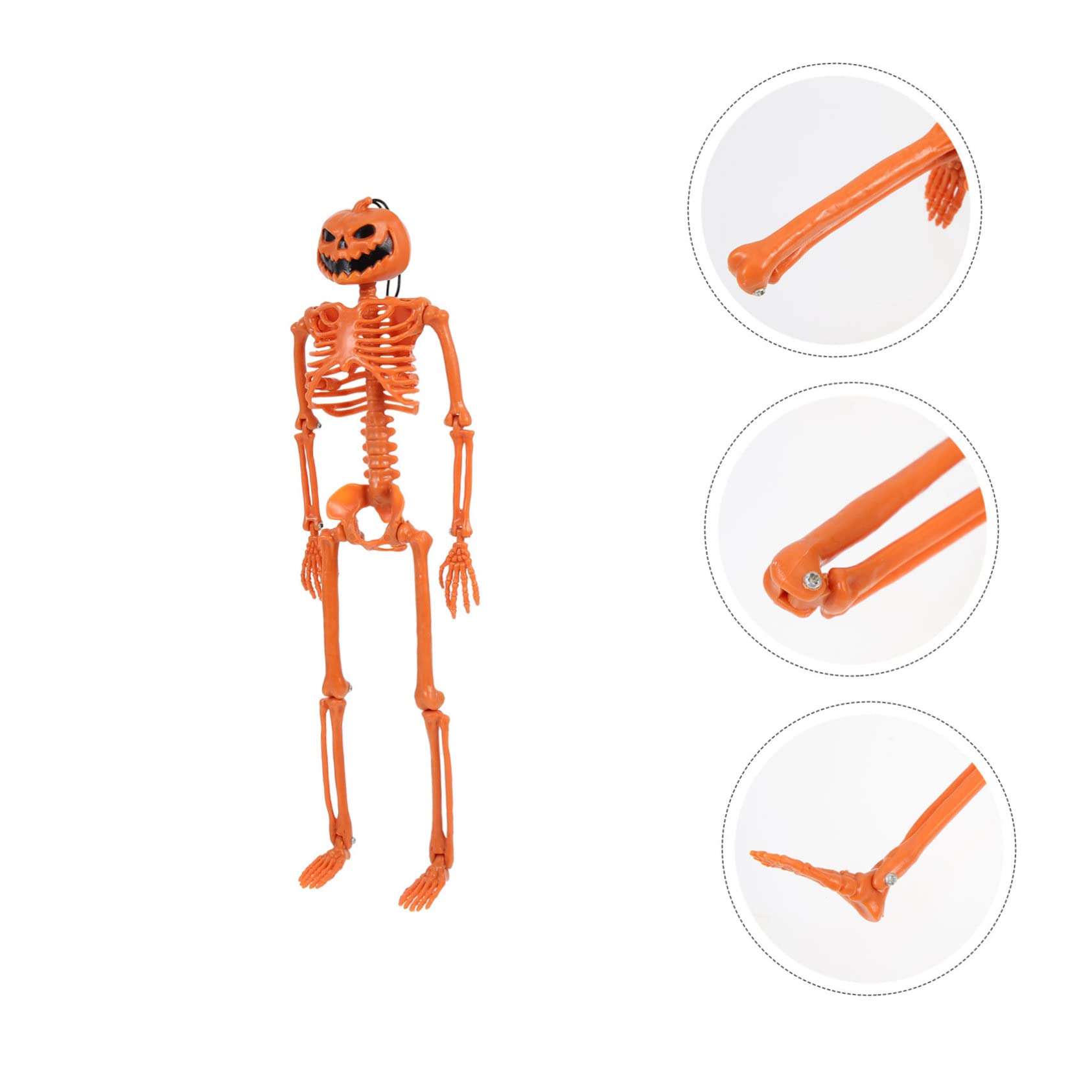 Sosoport 3 Pz Scheletro simulato Scheletro Decorazione della Zucca di Halloween Scheletro di Halloween Party Halloween Decorazione Halloween Oggetti di Scena per Foto di Halloween plastica