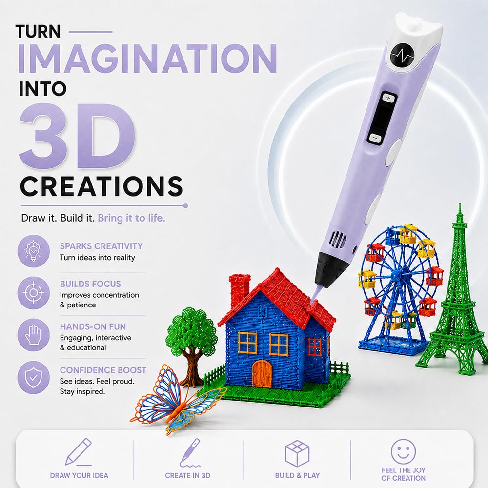 NFIL3D 3D Pen - Kids & Adults Starter Kit -5 NFIL3D 3D Pen - Kids & Adults Starter Kit -5