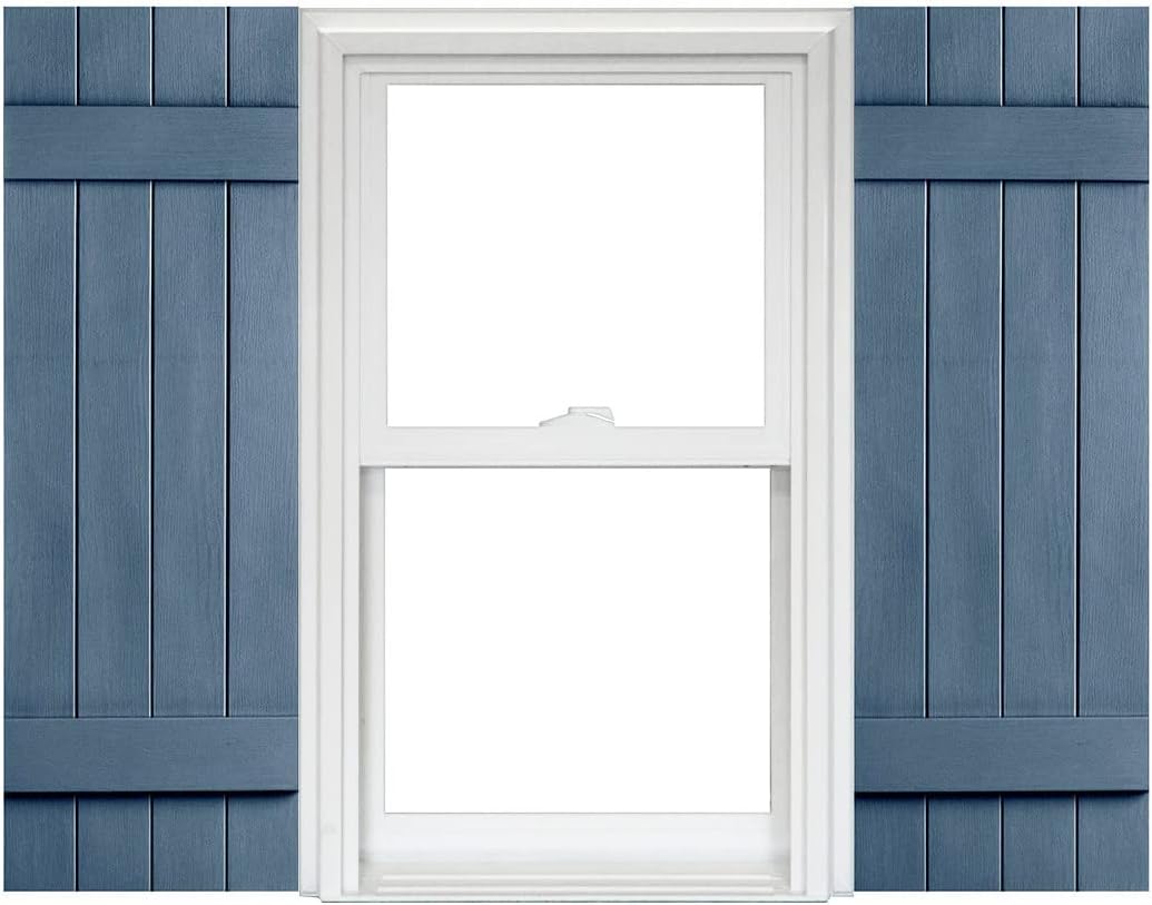 Homeside 4 Board and Batten Joined Shutter 1 Pair 141/2in